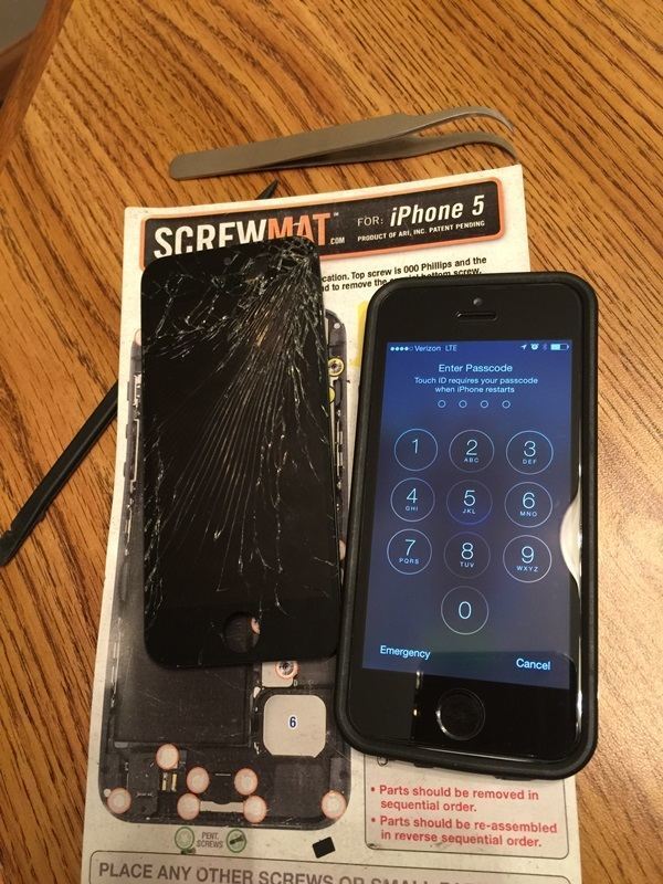 Broken iPhone Screen